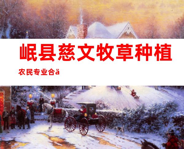岷县慈文牧草种植农民专业合作社